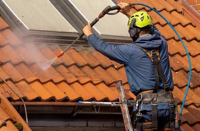 Démoussage et hydrofuge de toiture à Ganties